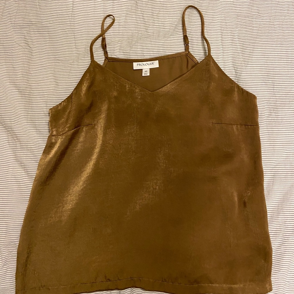 Satin flowy tank top